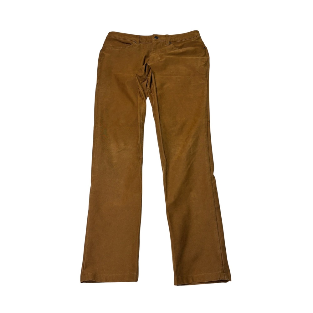 Lululemon ABC Pant Slim 32X31 Copper Brown Canvas Five Pocket Trousers Mens